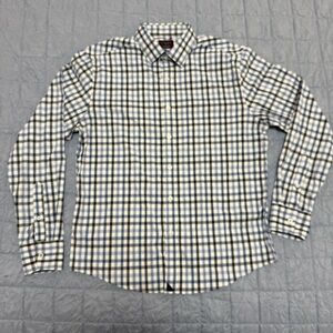 UNTUCKit Navy and White Plaid Casual Shirt